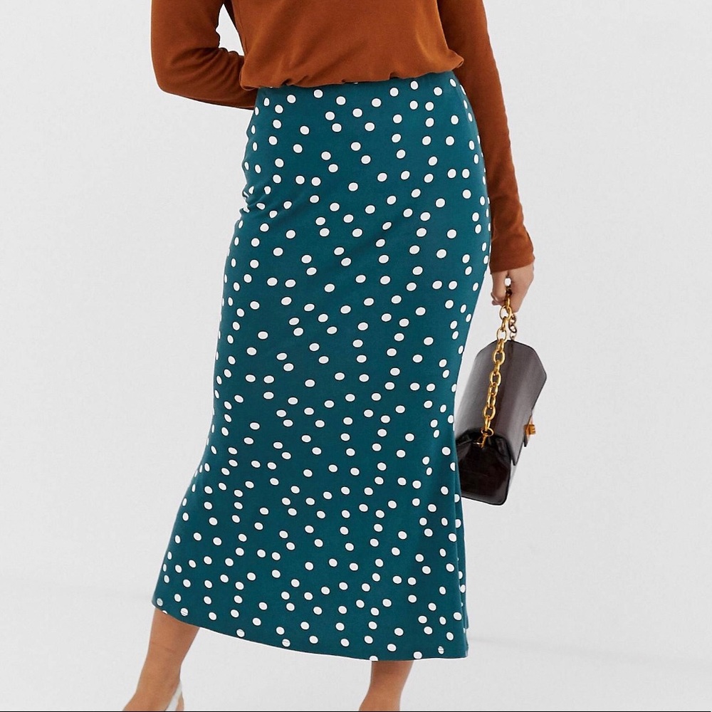 ASOS Petite Kickflare Midi Skirt